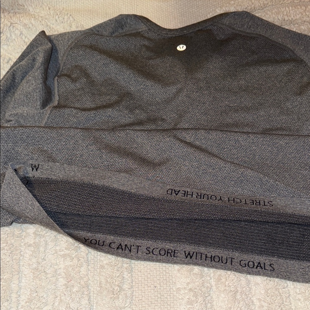 lululemon athletica Charcoal Long Sleeve Henley - Picture 6 of 6